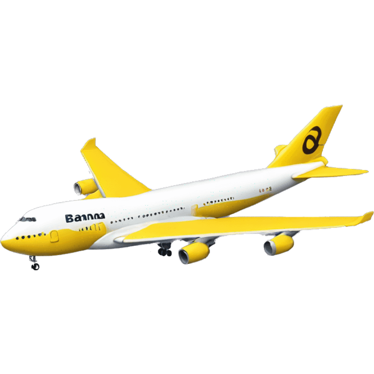 Banana airlines boeing 747-8 emoji