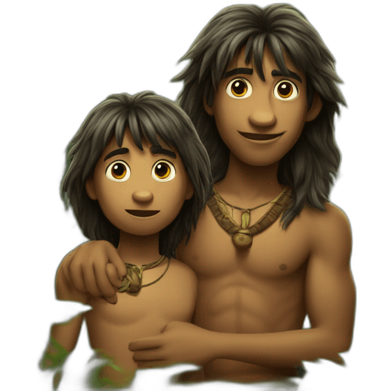 Mowgli et baguera emoji