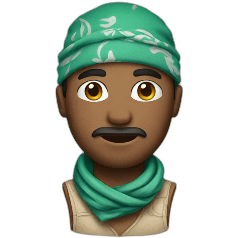 man with a bandana emoji