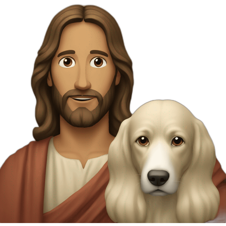 jesus and his pet emoji