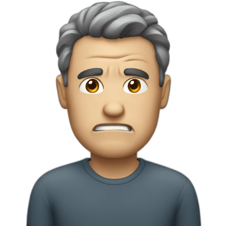 a man angry emoji