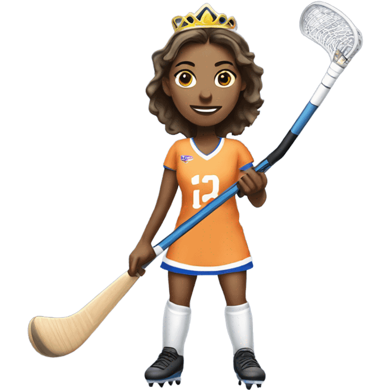 Field hockey queen emoji