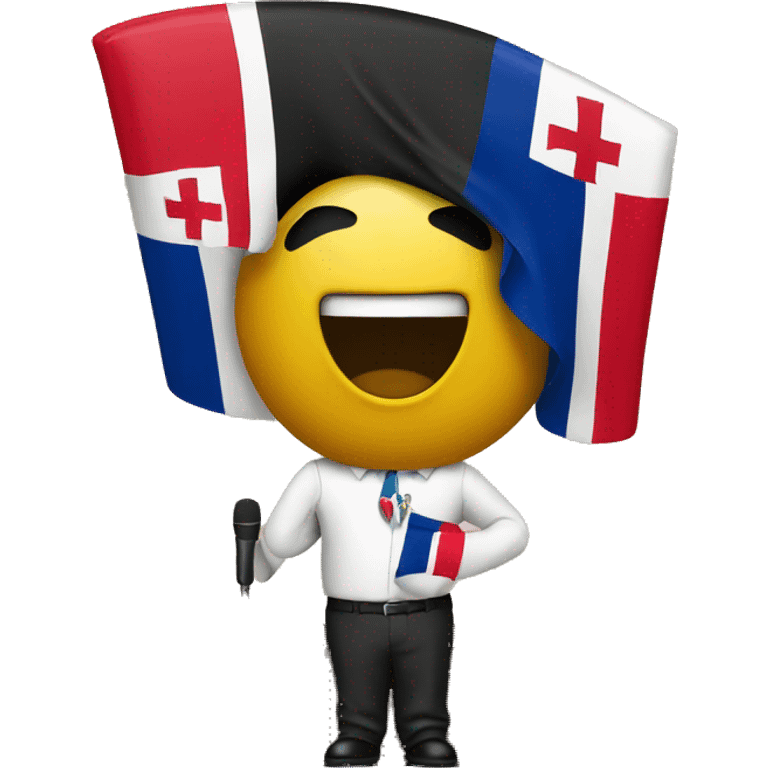 speaker with Dominican flag emoji