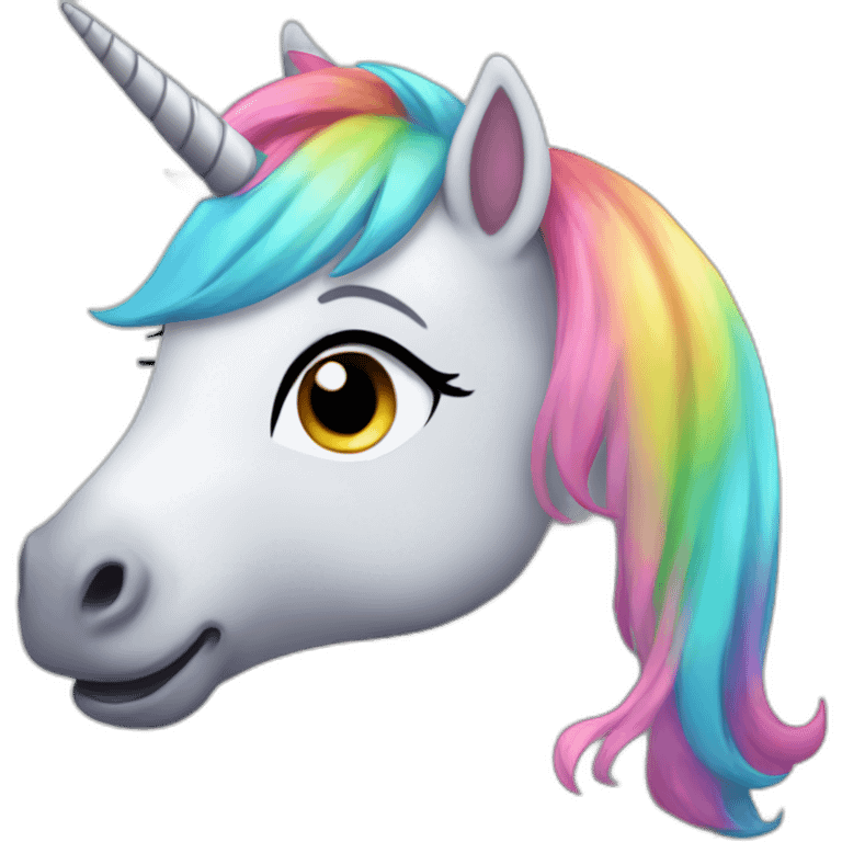 Cute pony unicorn emoji