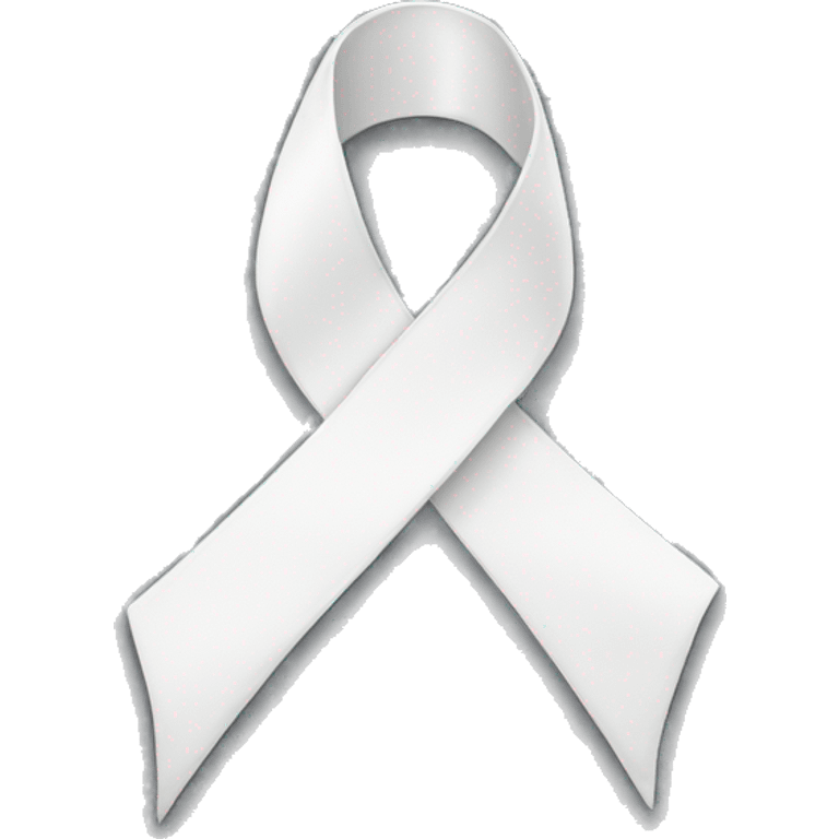 white ribbon  emoji