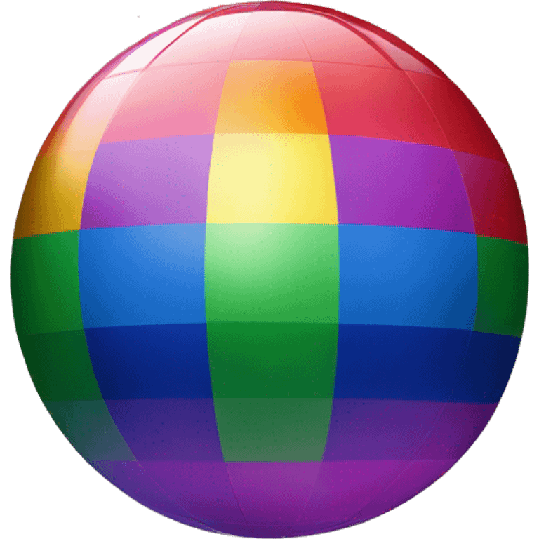 Pride flag disco ball emoji