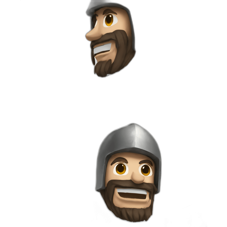 Dave grohl with medieval helmet emoji