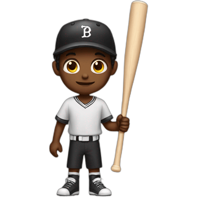 Boy with bat emoji