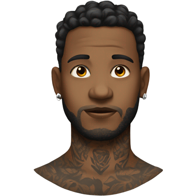 Andrew Tate with neck tattoo emoji