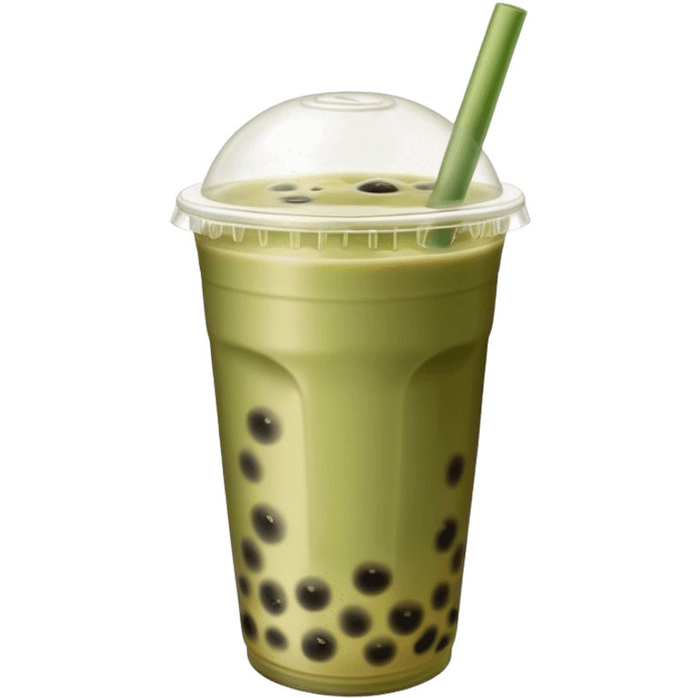 Bubble tea olive color emoji