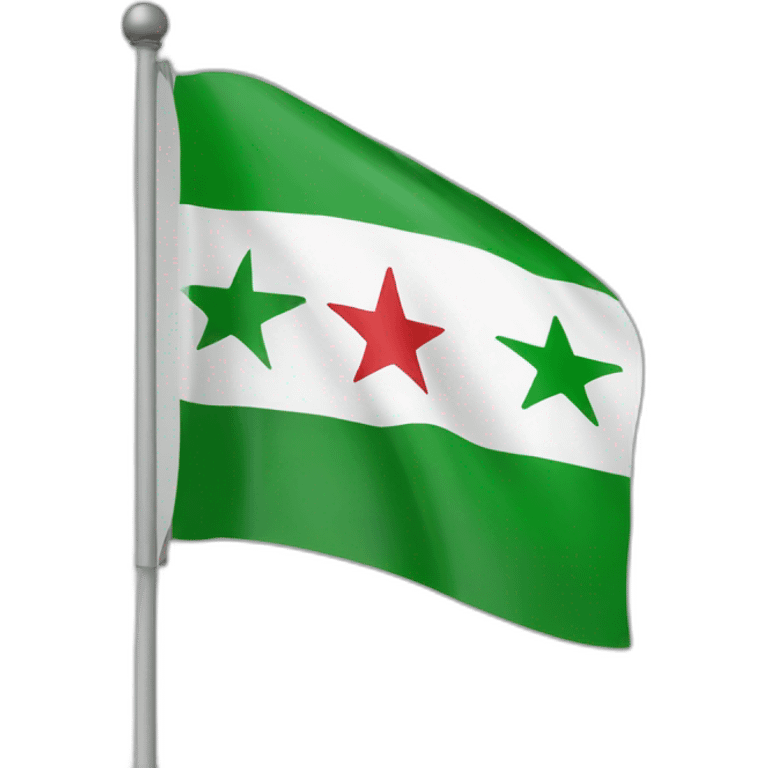 Free Syrian Flag emoji