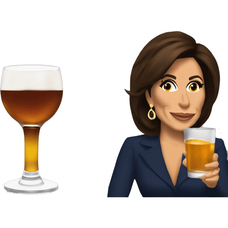 jeanine pirro drinking whiskey emoji