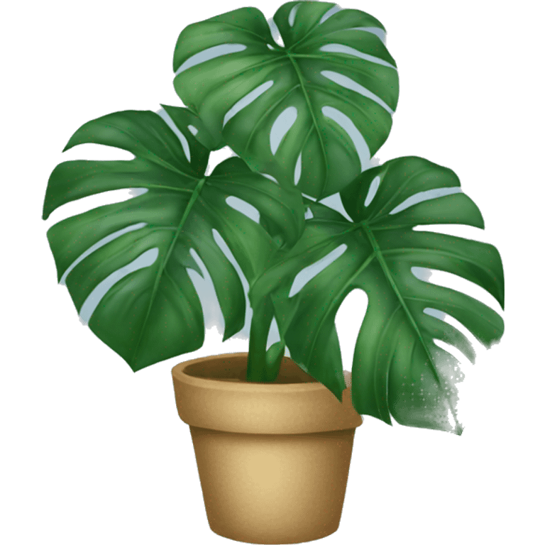 christmas monstera  emoji