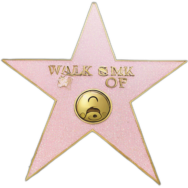 Walk of fame emoji