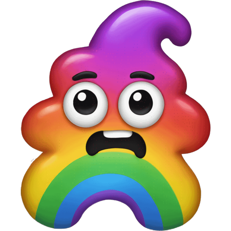 rainbow poop emoji