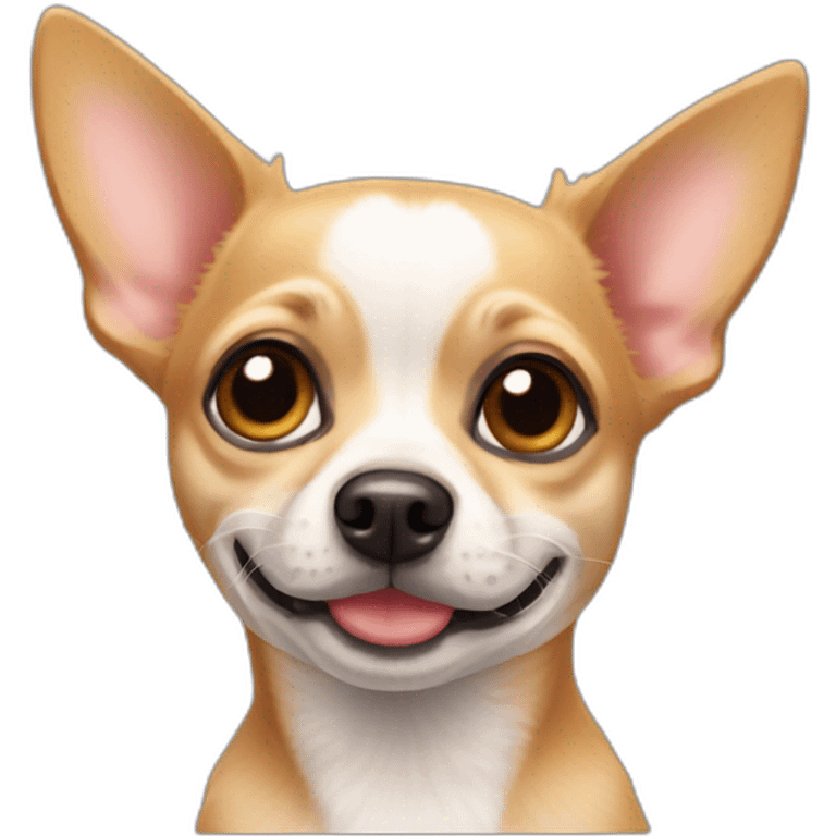 Chihuahua with neckband emoji