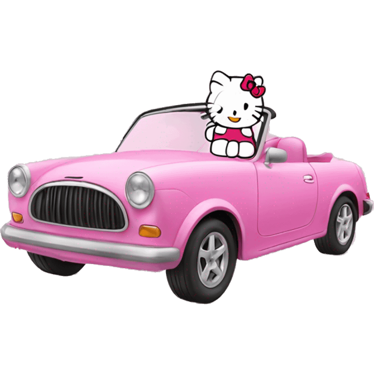 Hello kitty car emoji