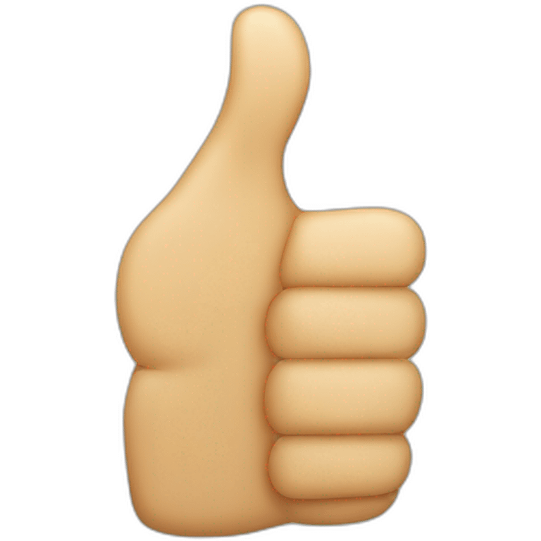 thumbs up emoji where the thumb is missing emoji