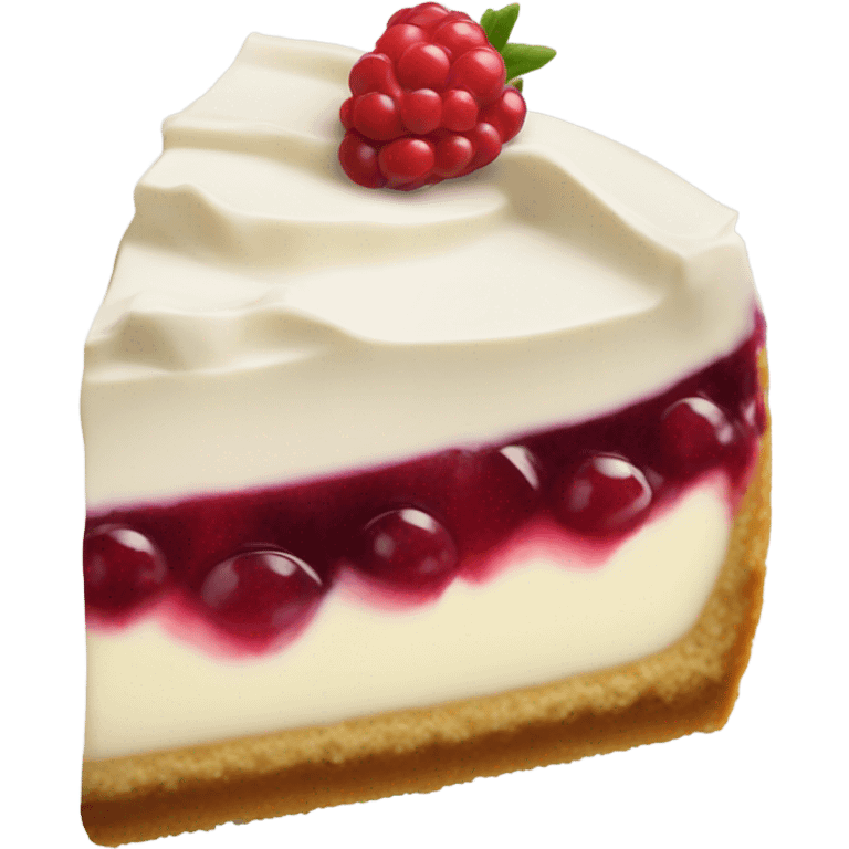 Realistic berry cheesecake  emoji