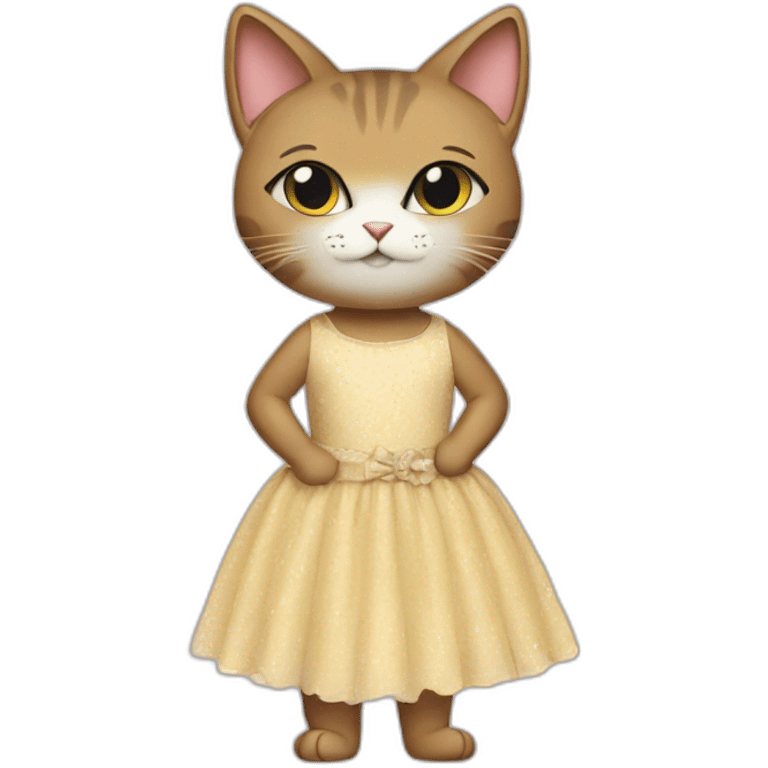 Cat on earth with a dress on emoji