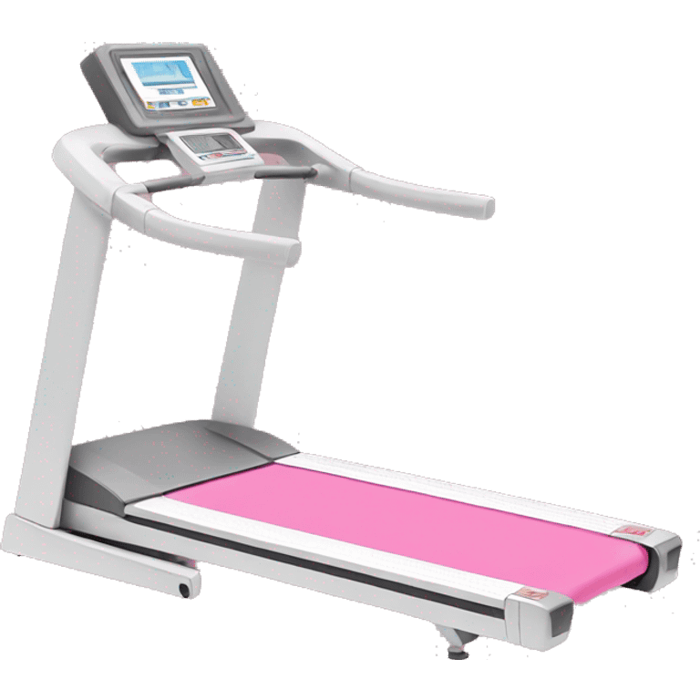 pink treadmill emoji