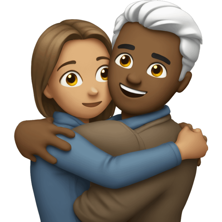 Couple hug  emoji