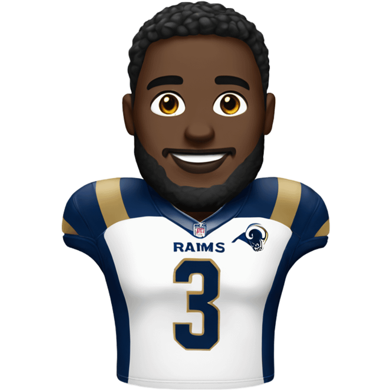 Rams player white new rams jersey  emoji