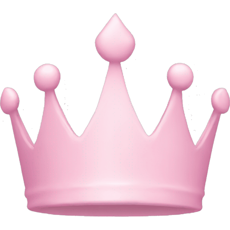 Pastel pink crown emoji