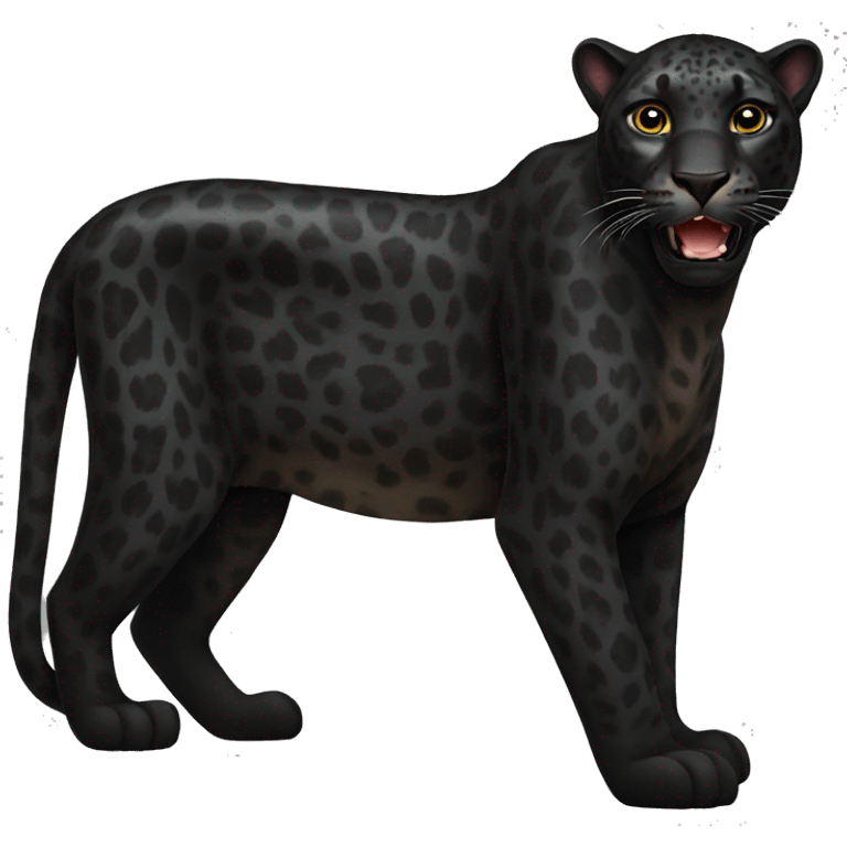 Black leopard emoji