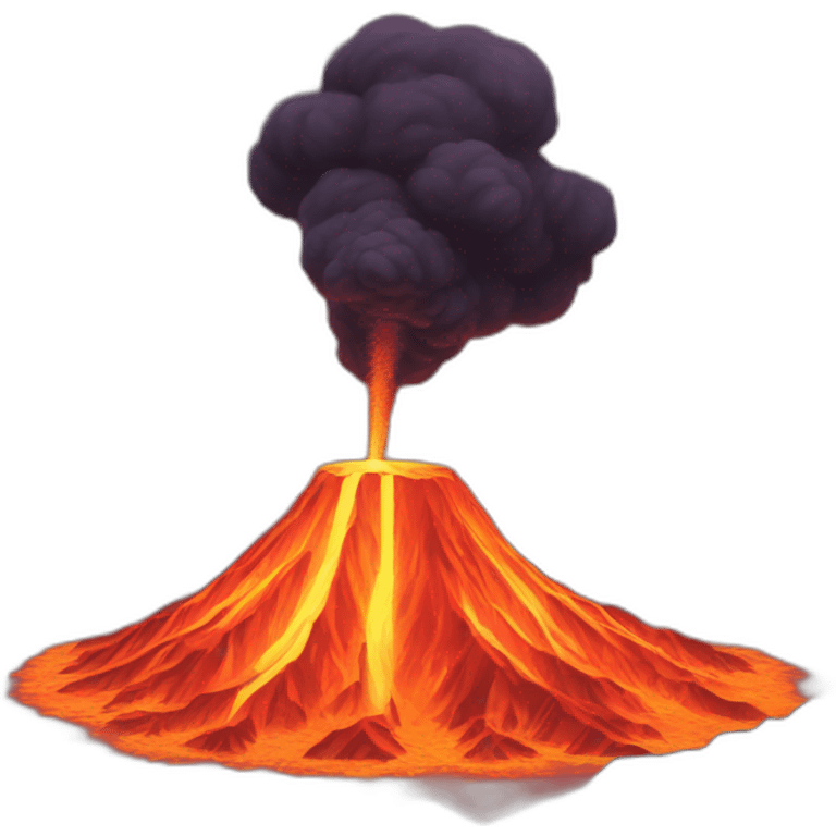 éruption volcanique emoji