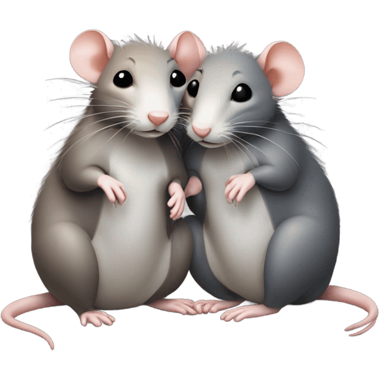 Rats married emoji