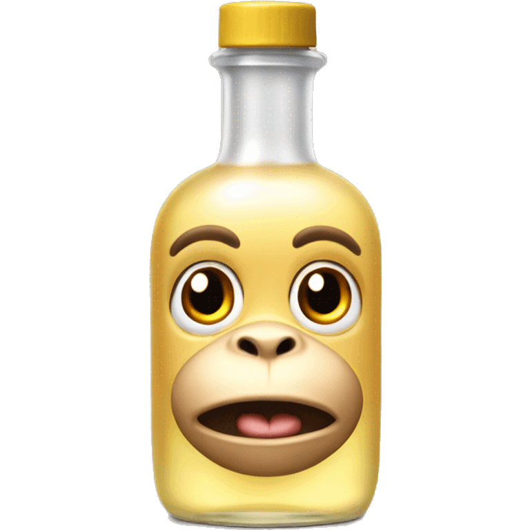 DRACOS'S Baby oil bottle with monkey face emoji