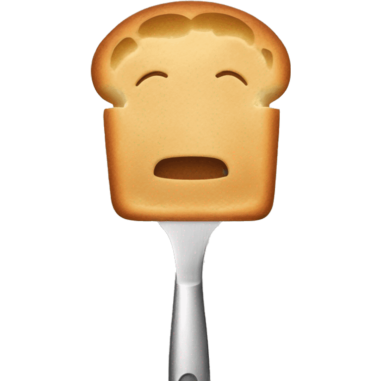 Human head bread tongs emoji