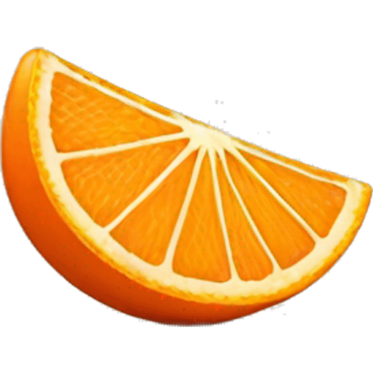 3D Orange slice  emoji