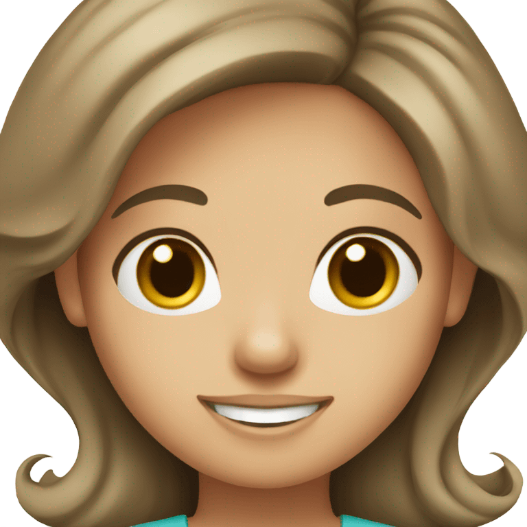 dental assistant girl brown hair emoji