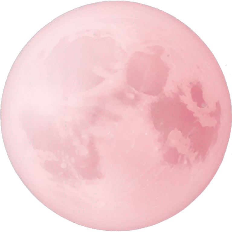 pastel pink moon emoji