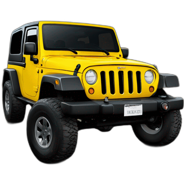 jeep wrangler tj yellow emoji