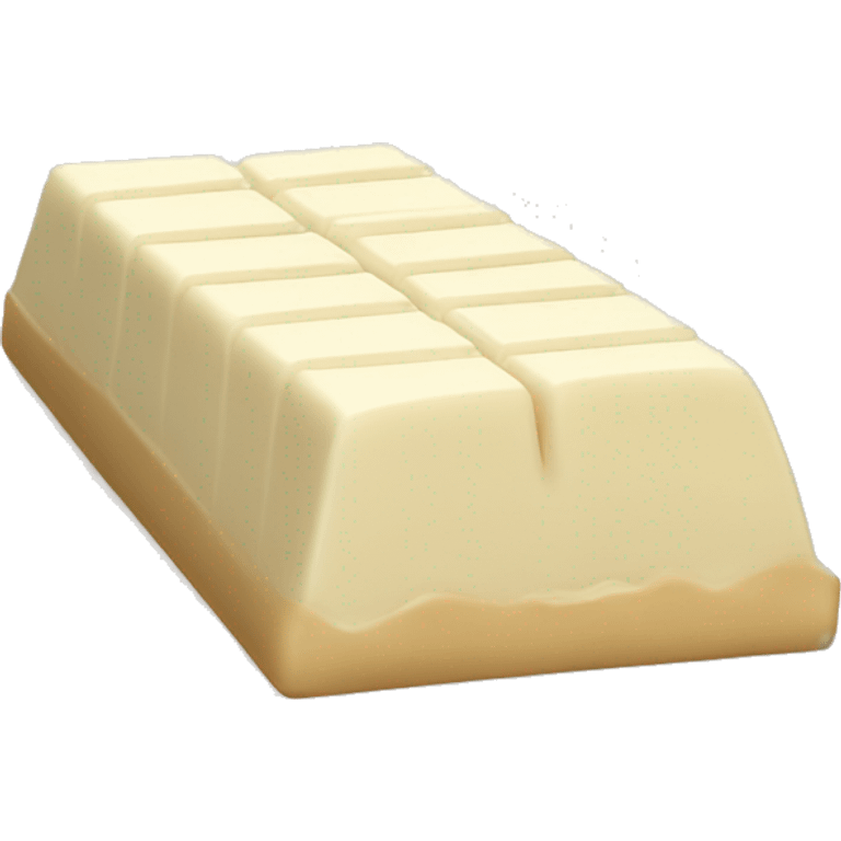 White chocolate bar emoji