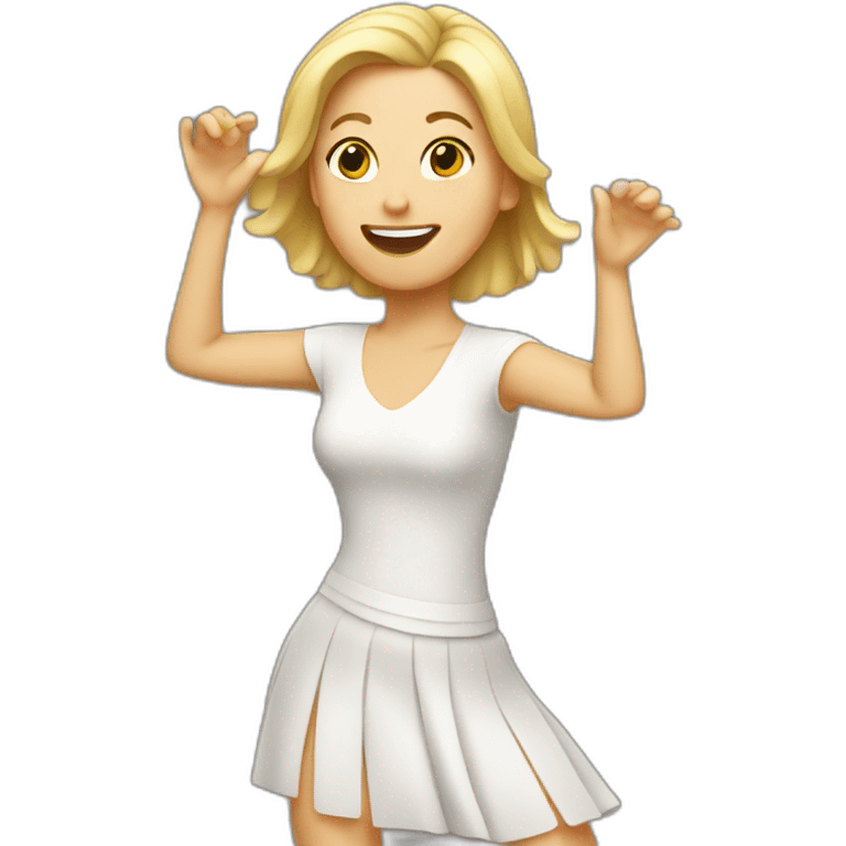 dancing white woman emoji