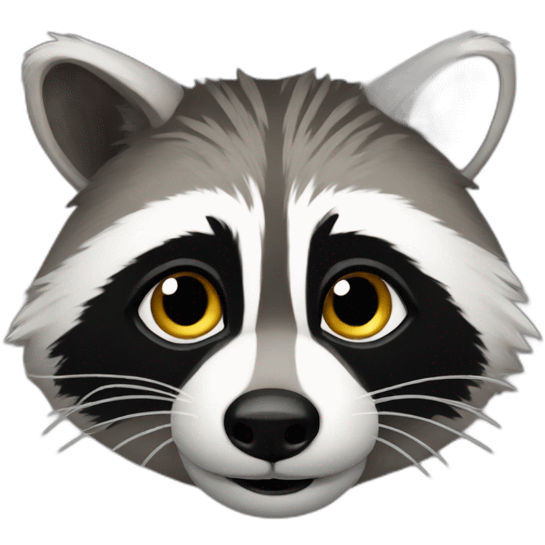 A racoon emoji