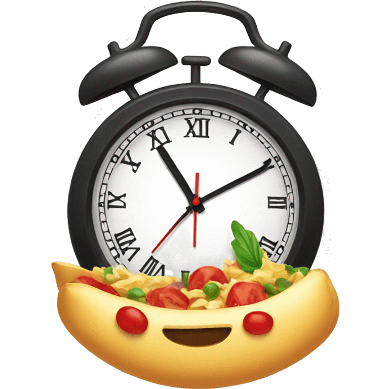 food with clock  emoji