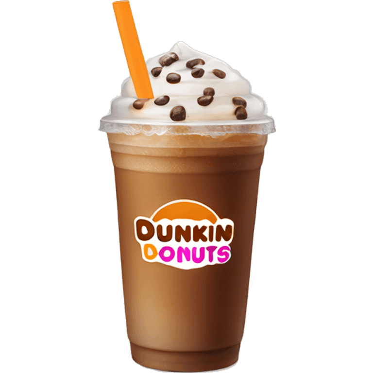 Dunkin’ Donuts iced coffee emoji