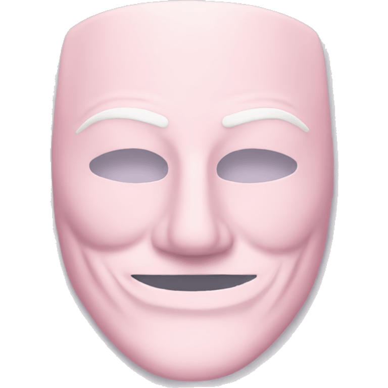 light pink anonymous mask  emoji