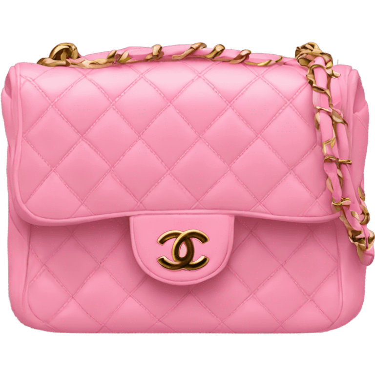 A chanel pink bag emoji