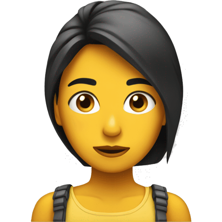 Chica con cara de decepción  emoji