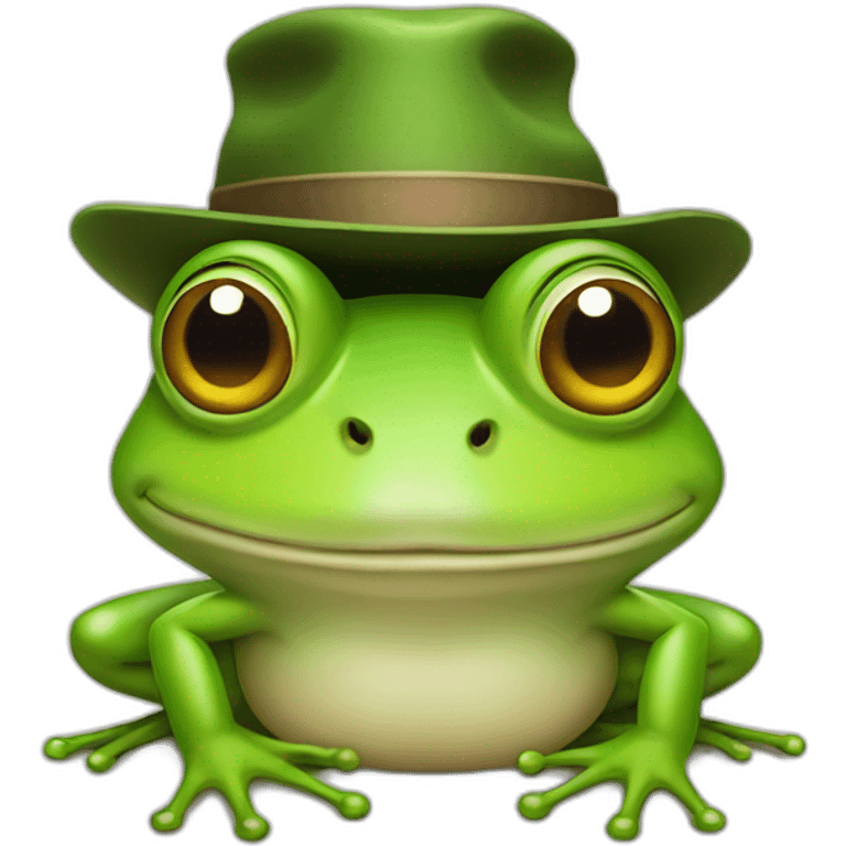 frog with hat emoji