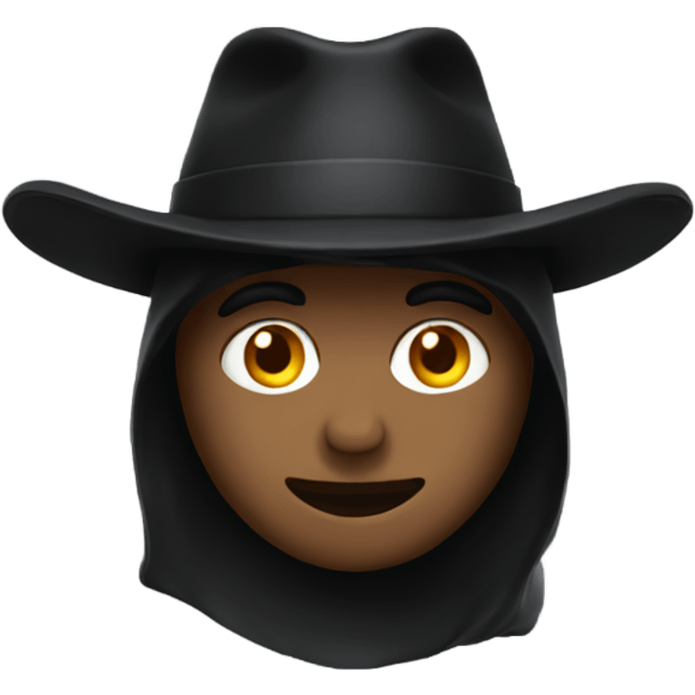 Black hat emoji