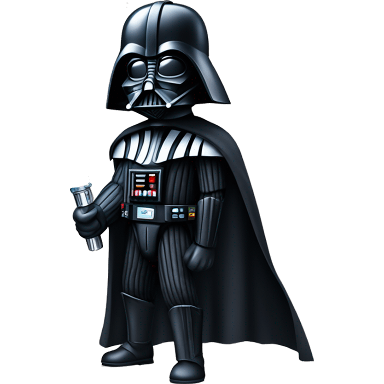 darth vader with lightsaber emoji