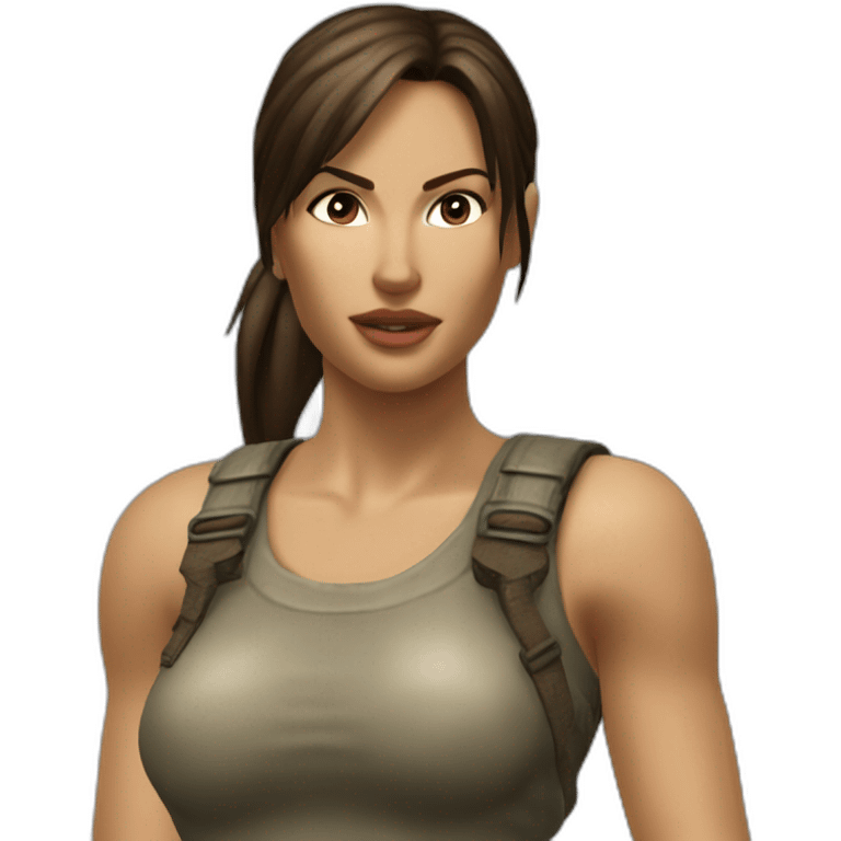 Lara Croft tomb raider 1997 emoji