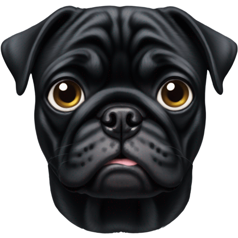 black pug  emoji